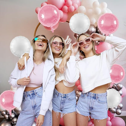 20PCS 18 Inch Round Foil Balloon, Round Aluminum Foil Helium Balloons - Image 7
