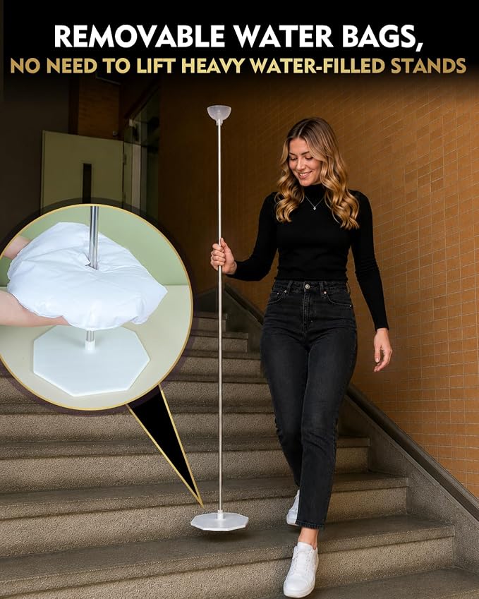 Pro Series Balloon Column Stand Kit Set of 2, 7ft Height Adjustable Balloon - Image 3
