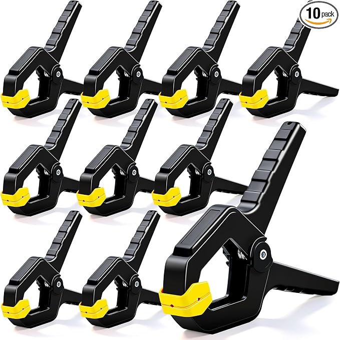 10 Pack Spring Clamps, Heavy Duty Plastic Woodworking Clamps & Multi-Use by Unknown