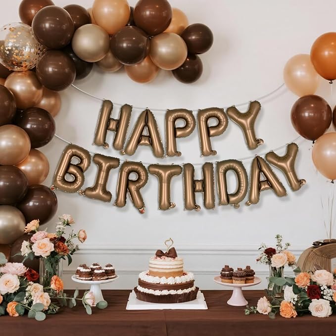 Happy Birthday Balloons Banner, Foil Balloon Personalized Name Letters Balloons - Image 4