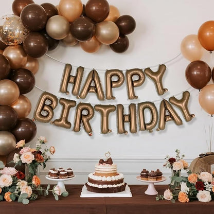 Happy Birthday Balloons Banner, Foil Balloon Personalized Name Letters Balloons - Image 4
