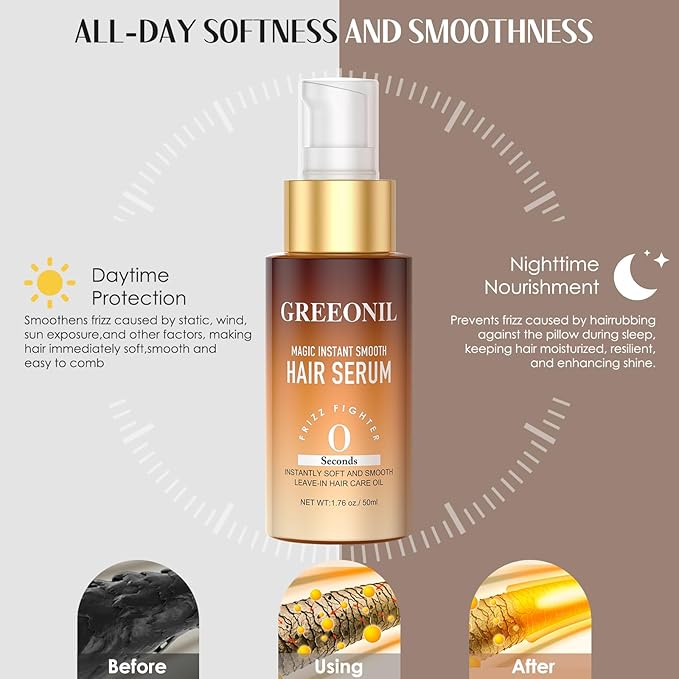 4PCS Hair Serum, Nourishing Treatment for Split Ends and Frizzy Hair