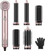 Air Styler Hair Dryer Brush - 6 in 1 Hair Styler Ionic Auto Wrap Hot Air Curler Blow Dryer Brush, 38m/s High Speed Blowout Airflow Hair Dryer Multi Styler Fast Drying Styling for Curly/Straight Hair