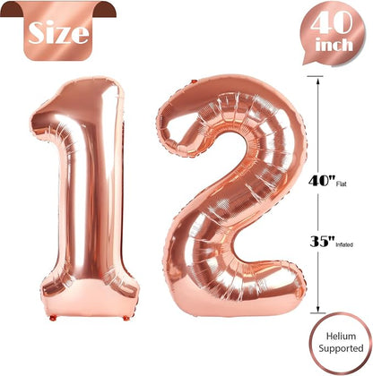 Rose Gold 12 Balloon - Image 5