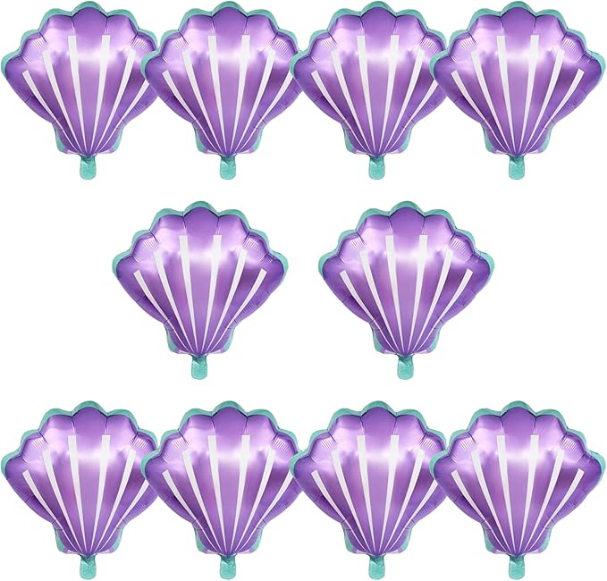 Sea Shells Balloons Multi-color Sea Shells Foil Mylar Balloon by OSAMUHA