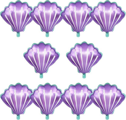 Sea Shells Balloons Multi-color Sea Shells Foil Mylar Balloon by OSAMUHA