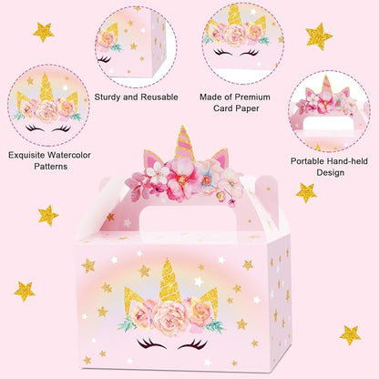 Tevxj 12 Pack Unicorn Party Favor Treat Boxes Unicorn Goodies Gift Boxes Party - Image 4