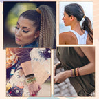 Boho Hair Ties For Girls, Bracelet Hair Ties For Women, Hair Tie Bracelet, Elastic Hair Bands For Ponytails, Ponytail Holder For Daily Life, Sport, Cooking, Working (20pcs)