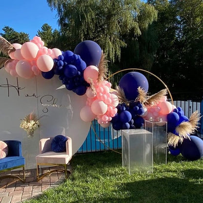 Voircoloria 130pcs Navy Blue Balloons Garland Arch Kit, 18 12 10 5 Inch | - Image 7