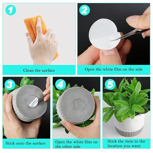 50Pcs Double Sided Sticky Dots, 1.18 Inches Extra Large Adhesive Dots Round No - Image 4