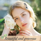 Rhinestone and Crystal Hair Clips 2-Pack, Sparkly Barrettes & Elegant Bling Accessories for Women & Girls(Set21)