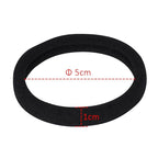 EBOOT 20 Pieces Large Stretchy Hair Ties Elastic Braids Bands Ponytail Holders Headband for Thick Heavy and Curly Hair School Home(Natural Color,5 cm in Diameter, 1 cm in Width)
