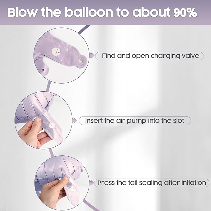 0 Balloon - Lilac Birthday Number Balloons, 40 Inch Decorations Men Women | - Image 6