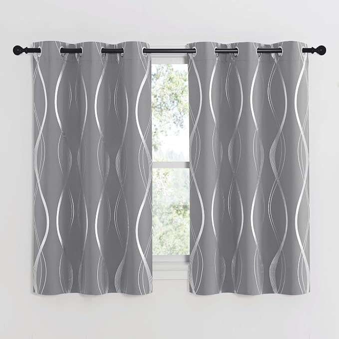 NICETOWN Kitchen Blackout Curtain Panels, 34 by 54 Inch, Window Treatment - Image 2