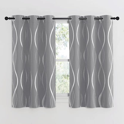 NICETOWN Kitchen Blackout Curtain Panels, 34 by 54 Inch, Window Treatment - Image 2