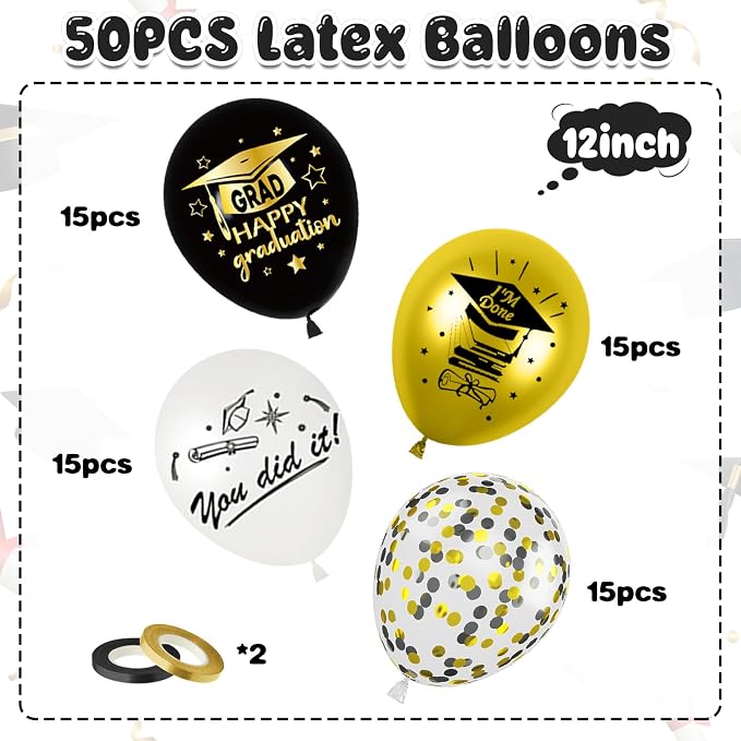 Graduation Balloons, Graduation Party Decoration - Image 2