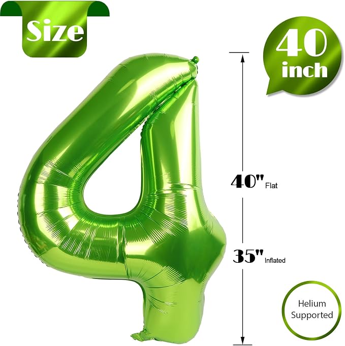 Light Green 4 Balloon - Image 5