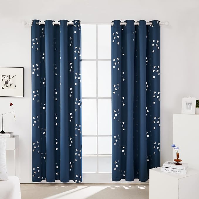 Deconovo Blackout Curtains, Thermal Window Panels, 2 Panels, - Image 2
