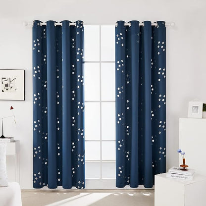 Deconovo Blackout Curtains, Thermal Window Panels, 2 Panels, - Image 2