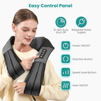 Nekteck Shiatsu Neck Massager for Pain Relief Deep Tissue with Heat, 3D Kneading Massage Pillow Back Shoulder Massagerfor Body Muscle, Plug-in Use for Home Office Car, Gifts for Mom Dad Him Her