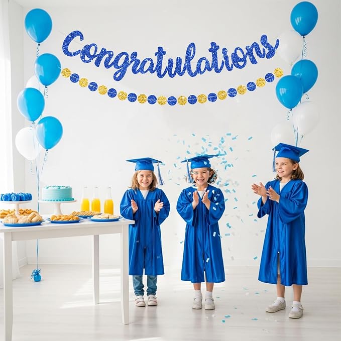 BEISHIDA Congratulations Banner Blue 2026 Graduation Banners, Grad Congrats - Image 5