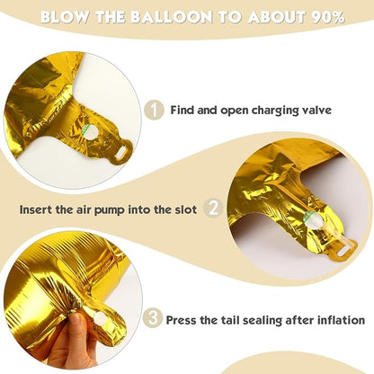 40 Inch Gold Number 2 Balloon Birthday Party Decorations - Image 6
