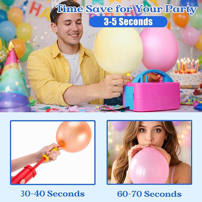 Balloon Pump Electric with Dual Nozzles & Tying Tool - Image 3