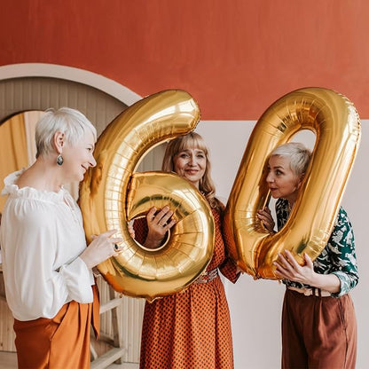 40 Inch Gold Number 8 Foil Balloon - Image 9