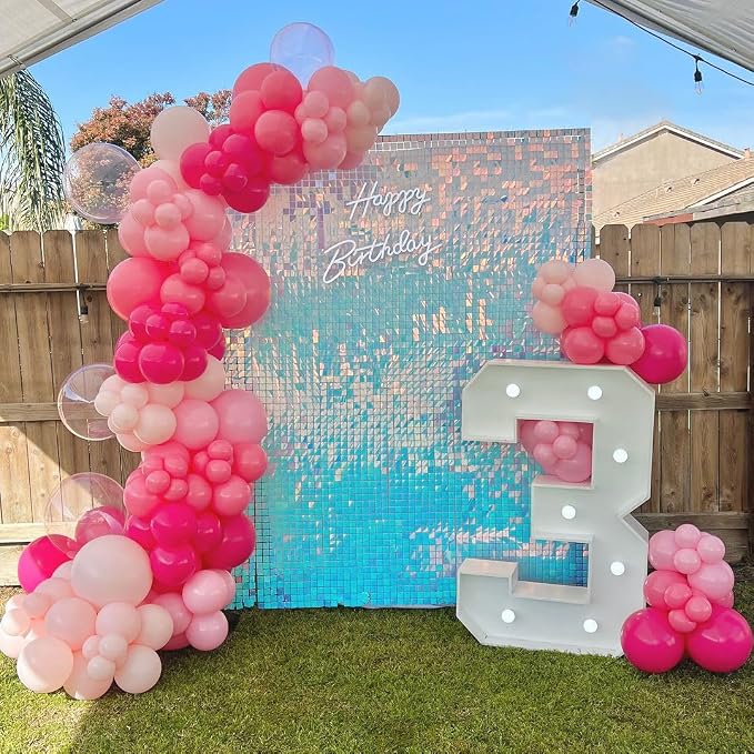 Pink Balloons Metallic Pink Balloon, Baby Shower, Galentines day Decorations - Image 5