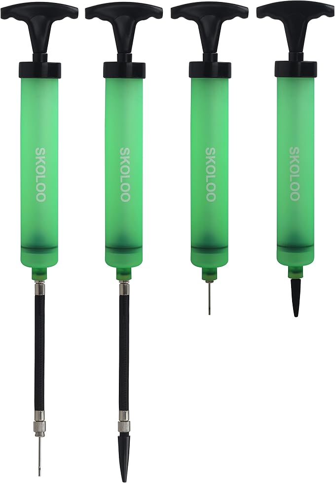 SKOLOO 10" Portable Hand Air Ball Pump Inflator Kit - Image 6