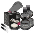 2 Pack Root Touch Up Shadow Powder, Gray Hair Cover Up, Women Color Root Coverage Powder for Thinning Grey Hairline, Men Instantly Concealer Hair Loss Beard Line Eyebrow, Gray