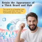 Derma Roller - TUMAKOU Microneedle Roller for Face Scalp Hair - Beard Roller for Women and Men (White)