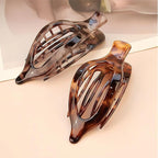 8PCS French Flat Hair Clips for Women Duckbill Hair Clips for Thick& Thin Hair Fashion Leopard Print Hair Claws 2 Styles