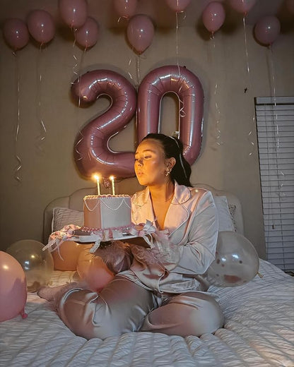 Pastel Pink Number 5 Balloon 40 Inch, 5th Birthday Decorations Men Women | Foil - Image 4