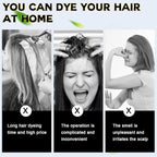 IIIMEIDU Hair Dye Shampoo 3 in 1 for Gray Hair, Herbal Ingredients Shampoo Dark Coffee Hair Dye for Women Men, Grey Coverage 500ml