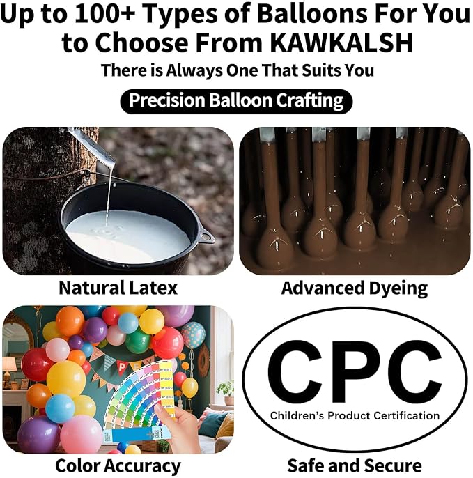 Brown Balloon Arch Kit 111Pcs 18 12 5 Inch Latex Party Balloons Garland - Image 4