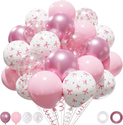 Patimate Pink Bow Balloons Set by PatimateDirect