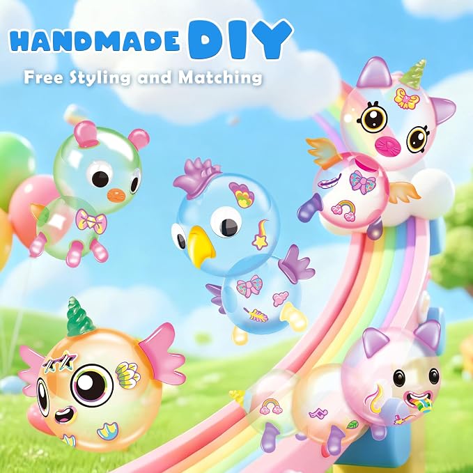 Amy&Benton 195pcs Princess DIY Sticky Balloons - Image 3