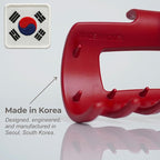 The Original Mello Hair Claw Clip Squishy Claw Clip Made in Korea Patent Pending 30021976 (Red, Medium)