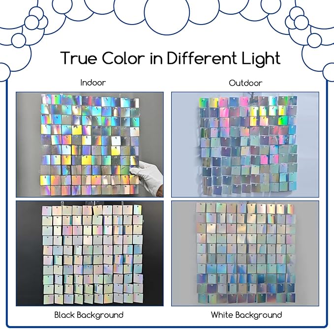 COKAOBE LiteGrid Series Shimmer Wall Backdrop - Image 4