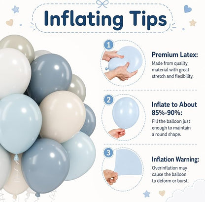 Dusty Blue Balloons - Image 7
