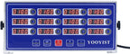 Precision Kitchen Timers for Cooking – 12 Channel Commercial Kitchen Timer Restaurant Kitchen Supplies – Stainless Steel Digital LED Chef Cooking Timer – Reminder Function, Loud Alarm, Blue