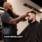 Barber Strong The Barber Cape Haircut Cover for Men, Hair Repelling and Static-Reducing Material, Water Resistant Fabric