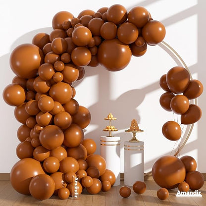 Amandir 153pcs Burnt Orange Balloon Arch Garland Kit Different Sizes | 18 12 10 - Image 2