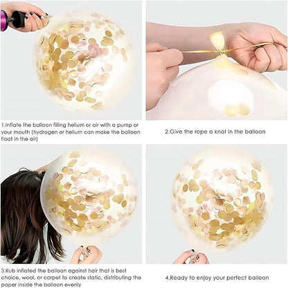 Green and Gold Latex Balloons - Image 3