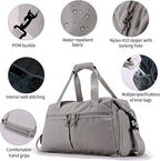 Weekender Duffel Bag with Shoe Compartment And Wet Pocket-Luggage Everyday Overnight Bag for Men and Women Travel-Carry On Gym Bag