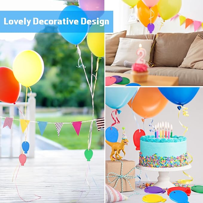 240 Pcs Plastic Balloon Weights Colorful Weights - Image 6