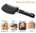 Detangling Brush Boar Bristles Set KTKUDY Hair Brush Curved and Vented Detangler Brush for Women Men Kids Wet and Dry Hair (Red&Black)