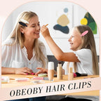 obeoby 12 Pcs No Bend No Crease Hair Clips, Hair Clips Barrettes for Styling for Woman Girl Makeup Accessories