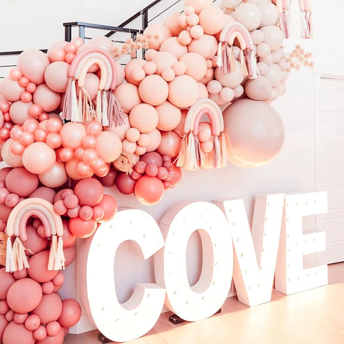 PartyWoo Pastel Orange Balloons 50pcs Light Pale Orange Peach Color | 12 Inch - Image 7